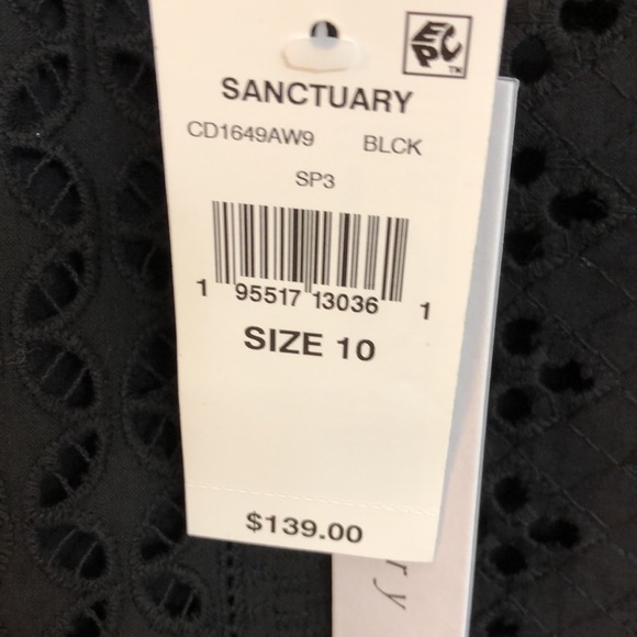 Sanctuary Black Eyelet Mini—final price - Picture 4 of 6